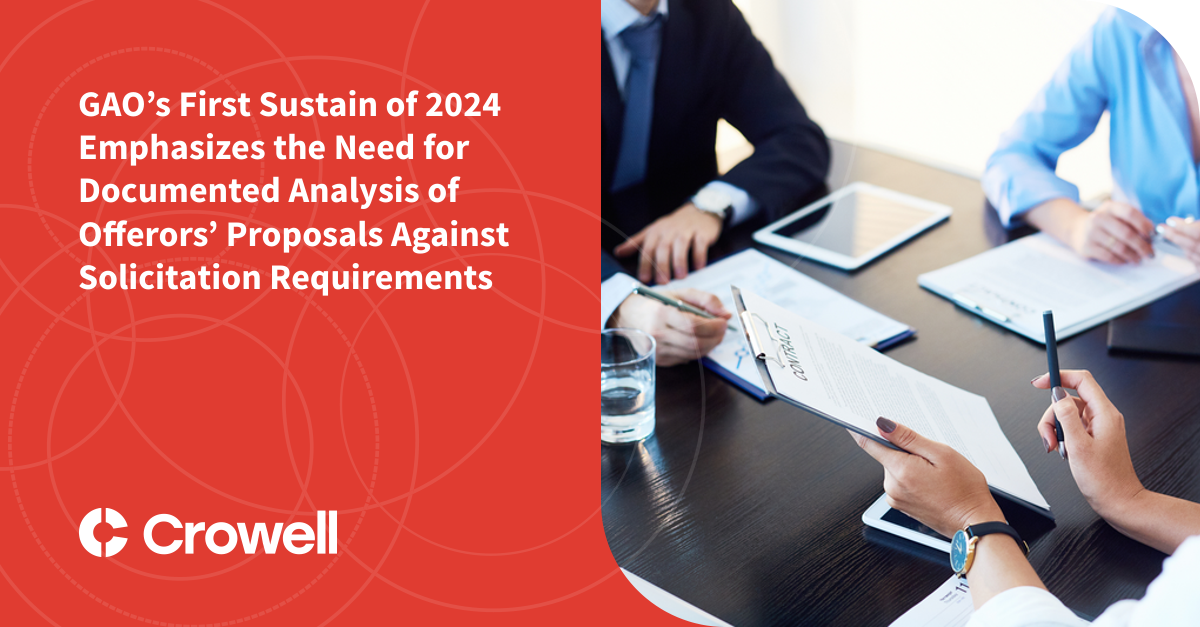 GAO’s First Sustain Of 2024 Emphasizes The Need For Documented Analysis ...