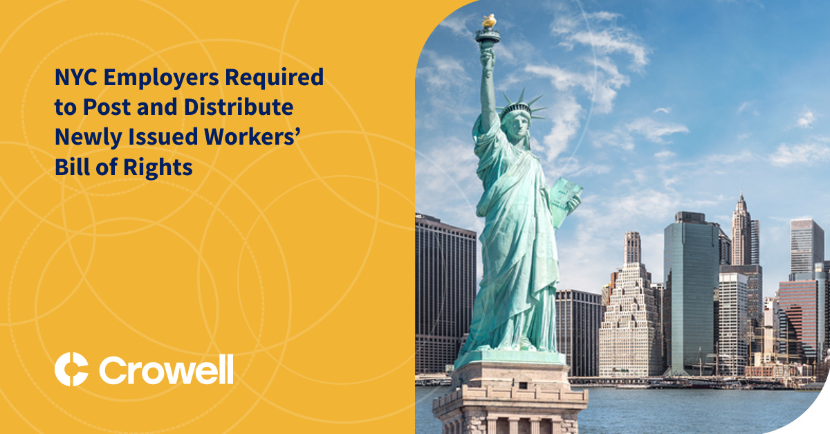 NYC Employers Required To Post And Distribute Newly Issued Workers ...