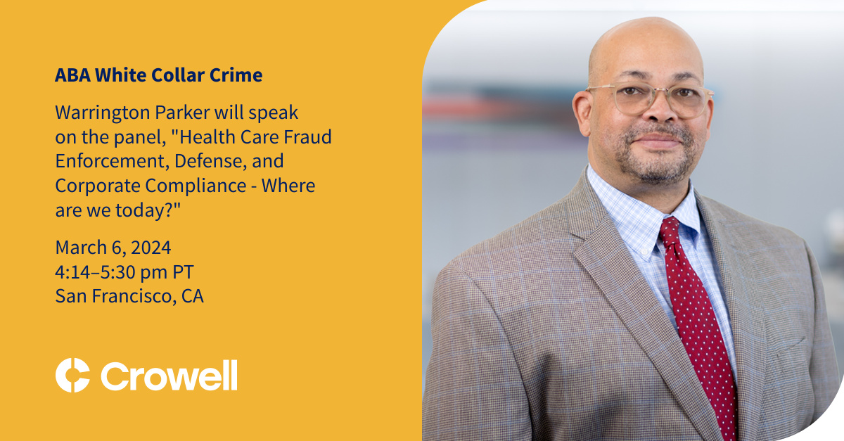 Health Care Fraud Enforcement, Defense, and Corporate Compliance