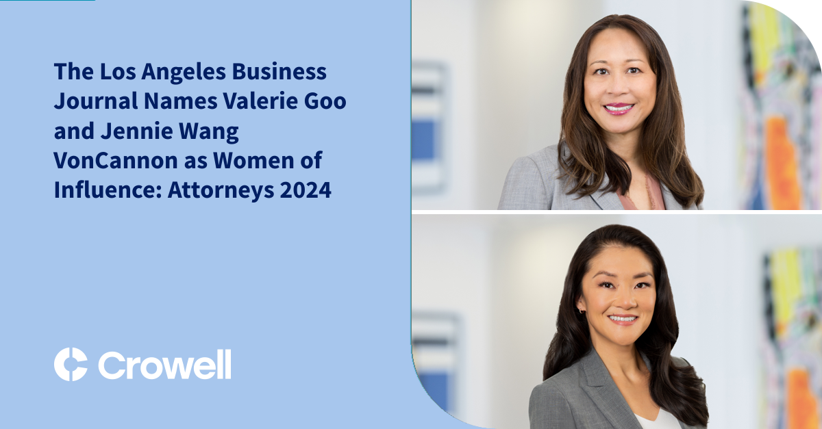 The Los Angeles Business Journal Names Valerie Goo And Jennie Wang